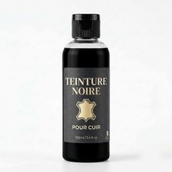 Teinture pour cuir coloris NOIR - 100 ml - Leather dye