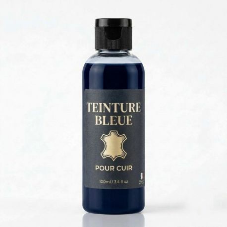 Teinture pour cuir coloris BLEU - 100 ml - Leather dye