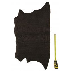Peau entière d'Agneau Marron foncé avec reliefs