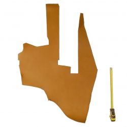 Peau vachette tannage végétal marron ép. 2 mm