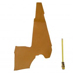 Peau vachette tannage végétal marron ép. 2 mm