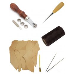 Pack Couture Point Sellier avec fil Marron foncé