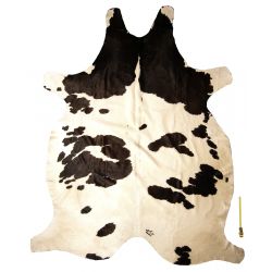 Peau entière de Vache avec poils multicolores